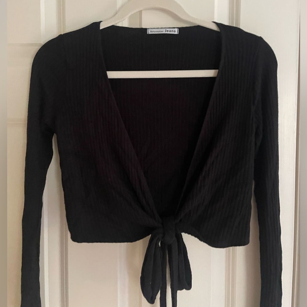 Reformation Petalo Wrap Top